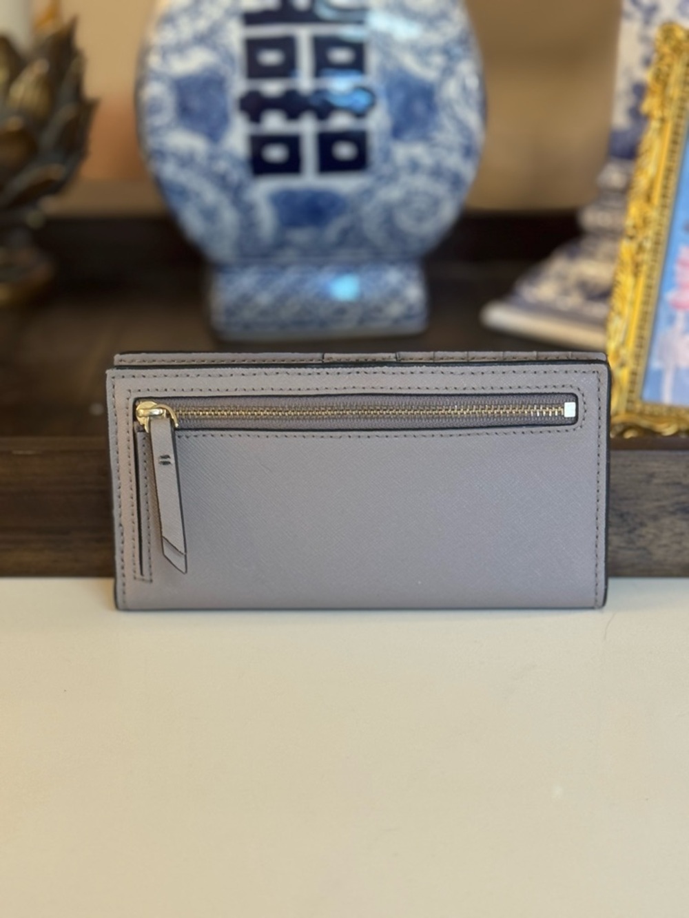 🩶 KATE SPADE OWL STACEY SAFFIANO LEATHER WALLET! - Picture 4 of 9